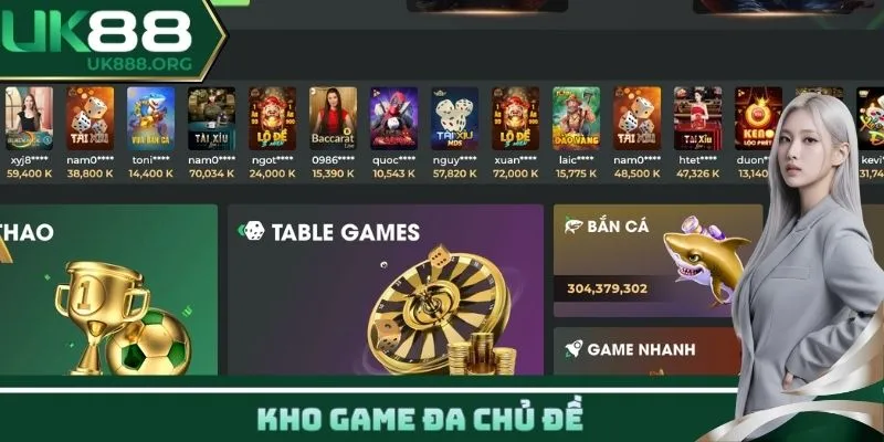Kho game đa chủ đề